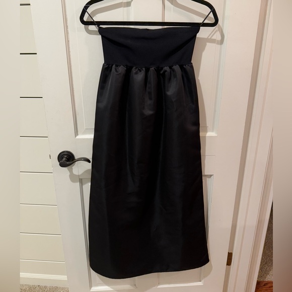 Zara strapless black midi dress - Picture 1 of 4